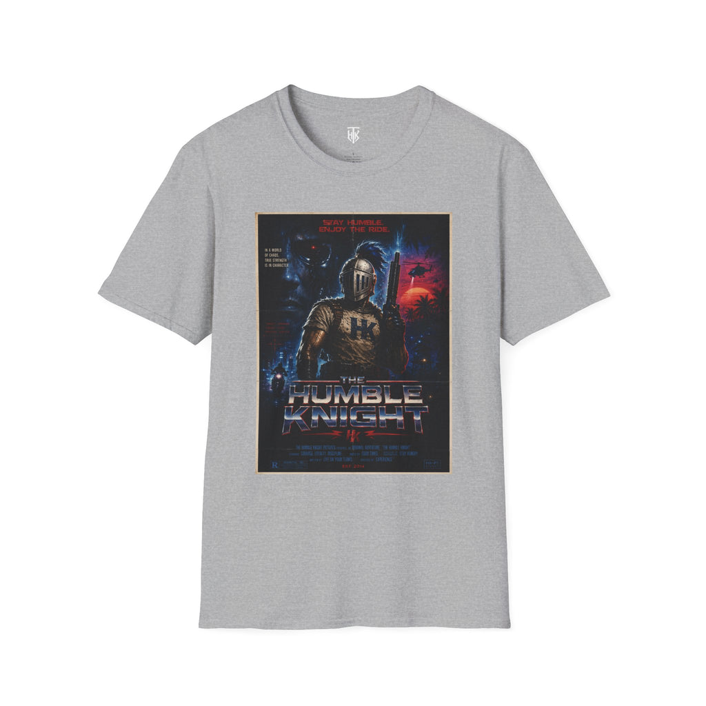 "The Humble Knight" Retro Sci‑Fi Armor Poster Tee