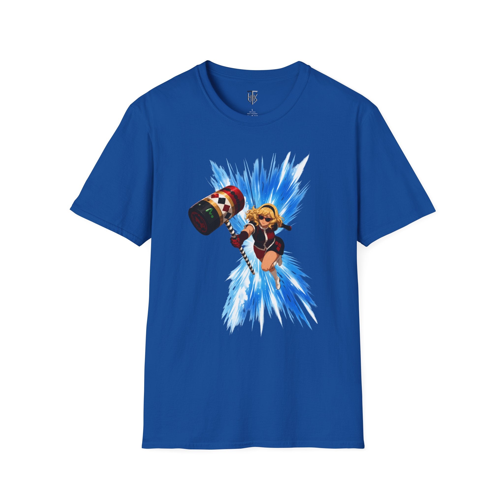 Graphic T-Shirt — Anime Girl Hammer Attack Design