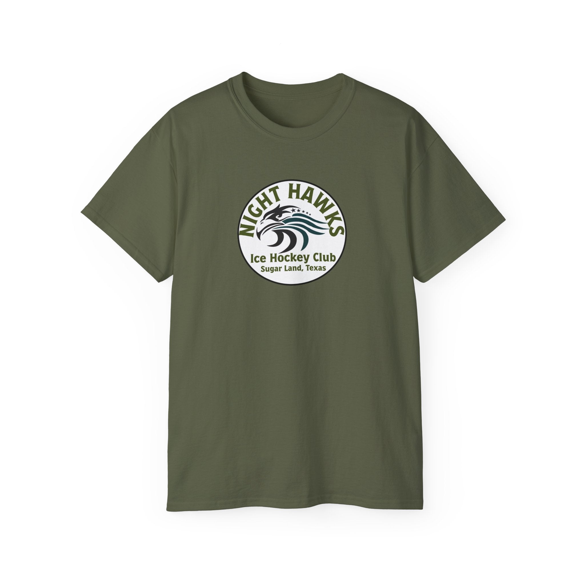 Night Hawks Ice Hockey Club Tee — Sugar Land, Texas Vintage Logo