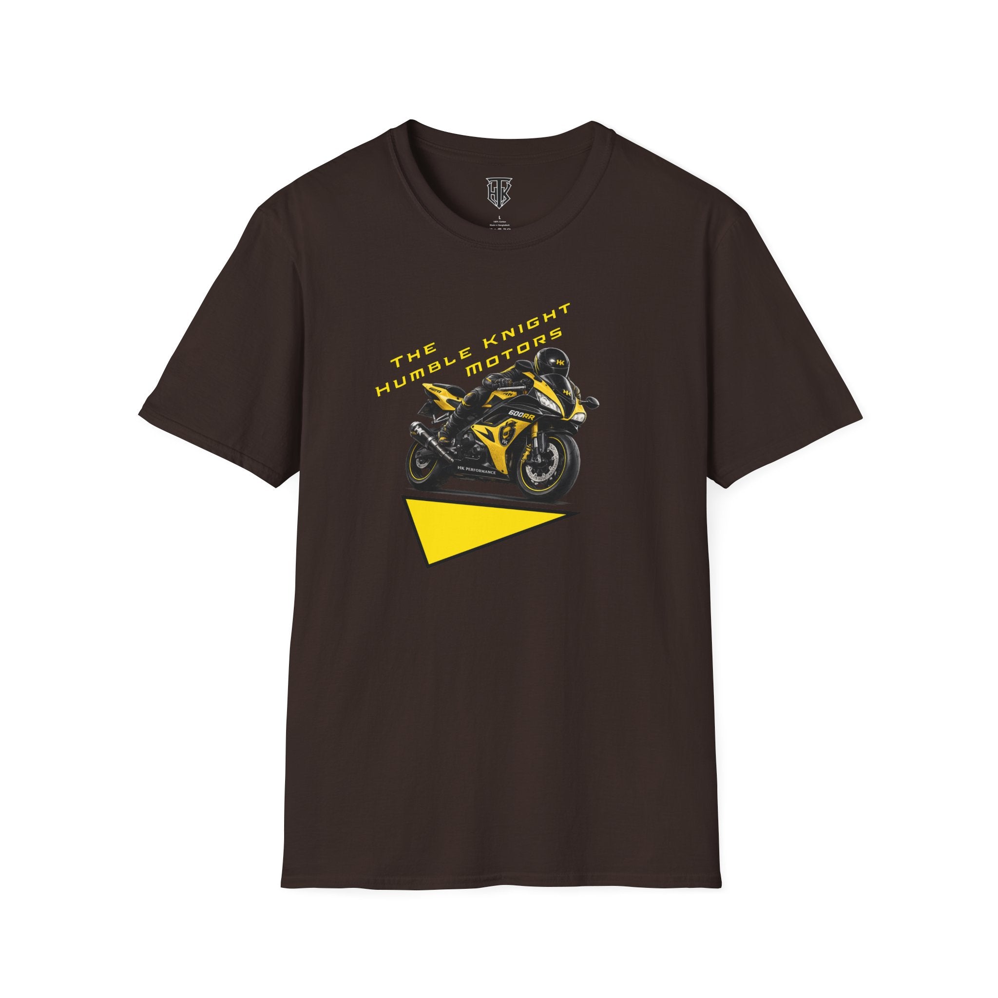 The Humble Knight Motors Yellow Sportbike Tee