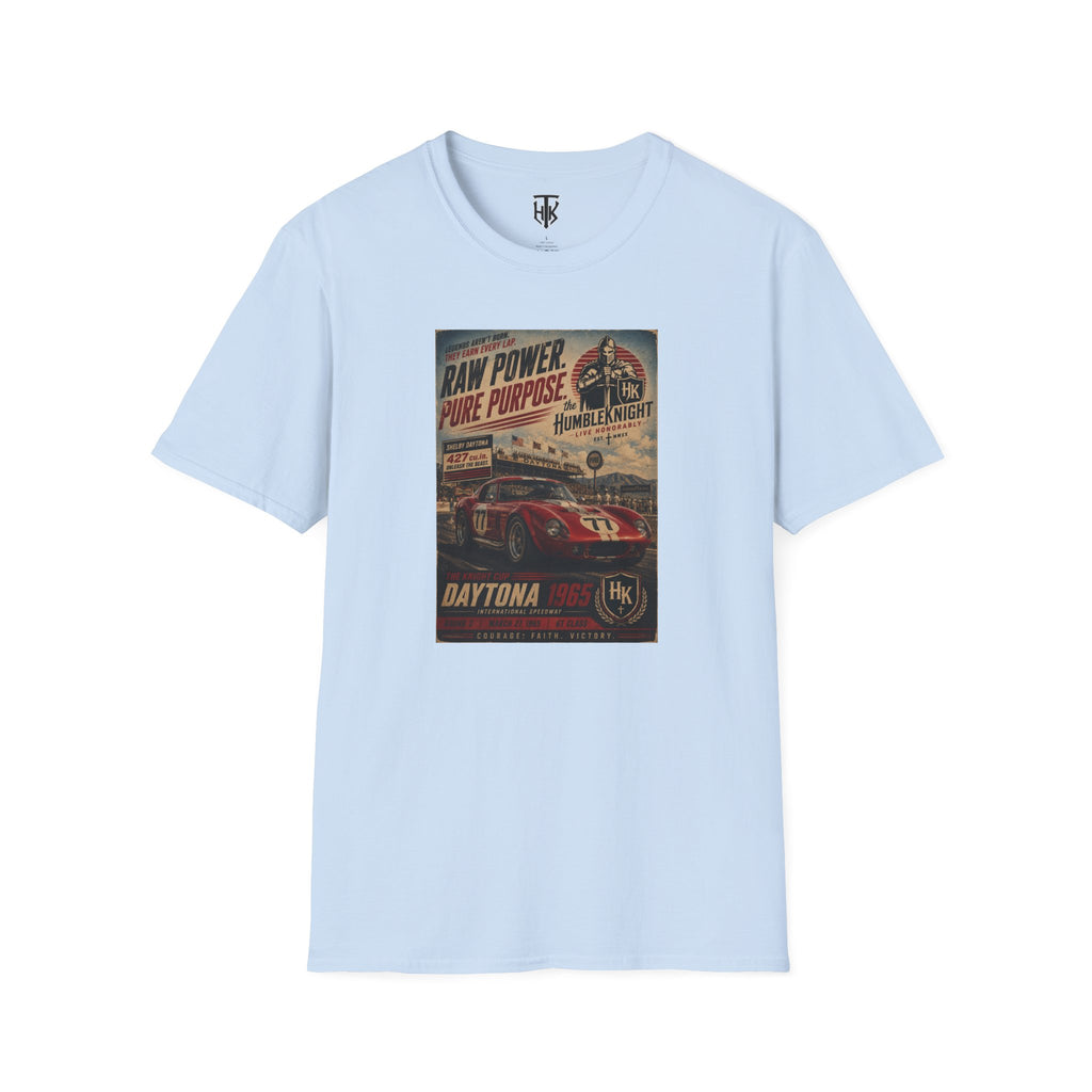 Vintage Racing Tee — "Raw Power, Pure Purpose" Daytona Design