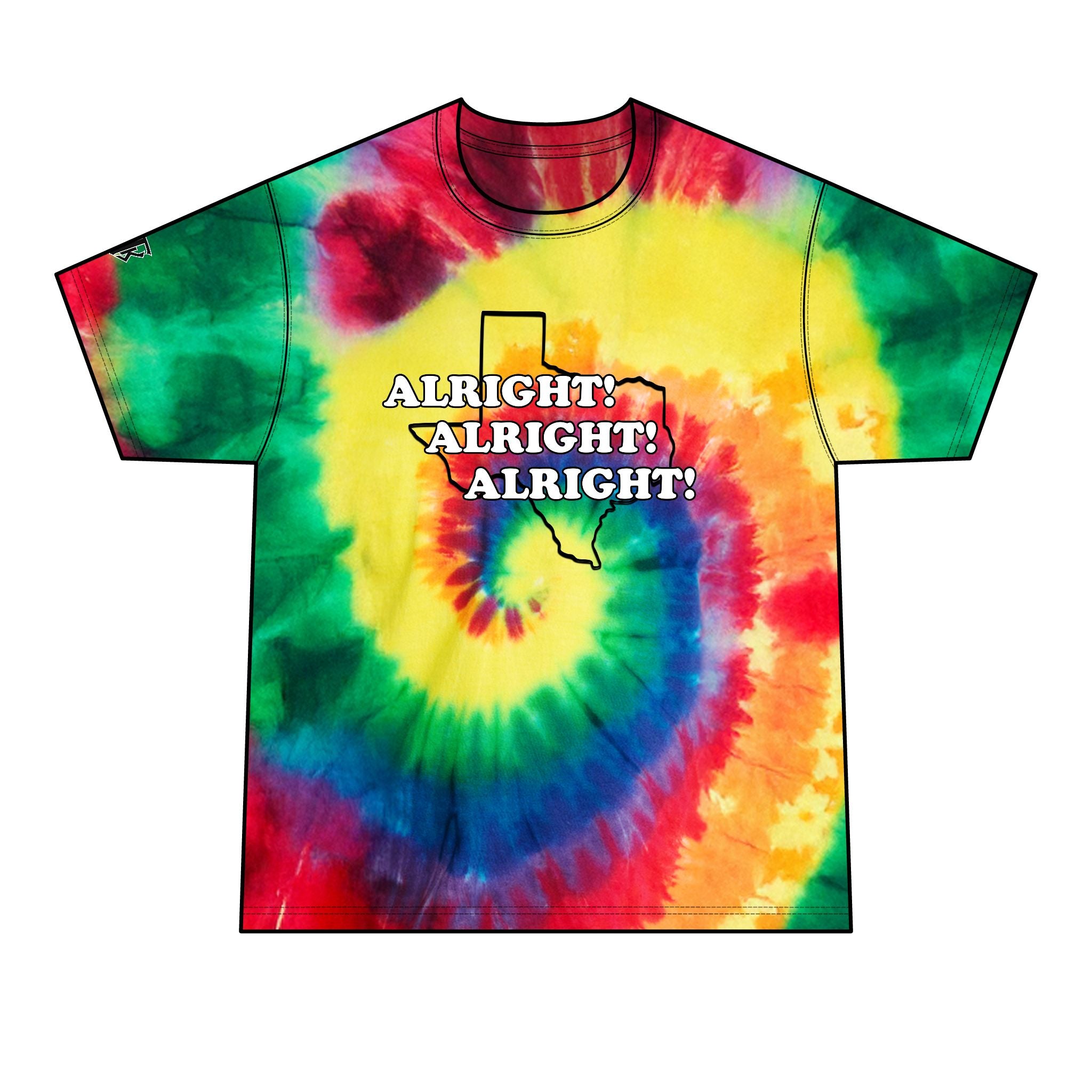 Texas 'Alright! Alright! Alright!' Texas Tie-Dye Tee