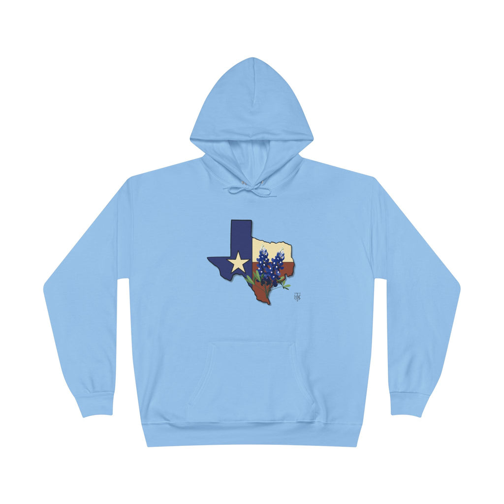 Texas State Hoodie with Bluebonnet & Lone Star
