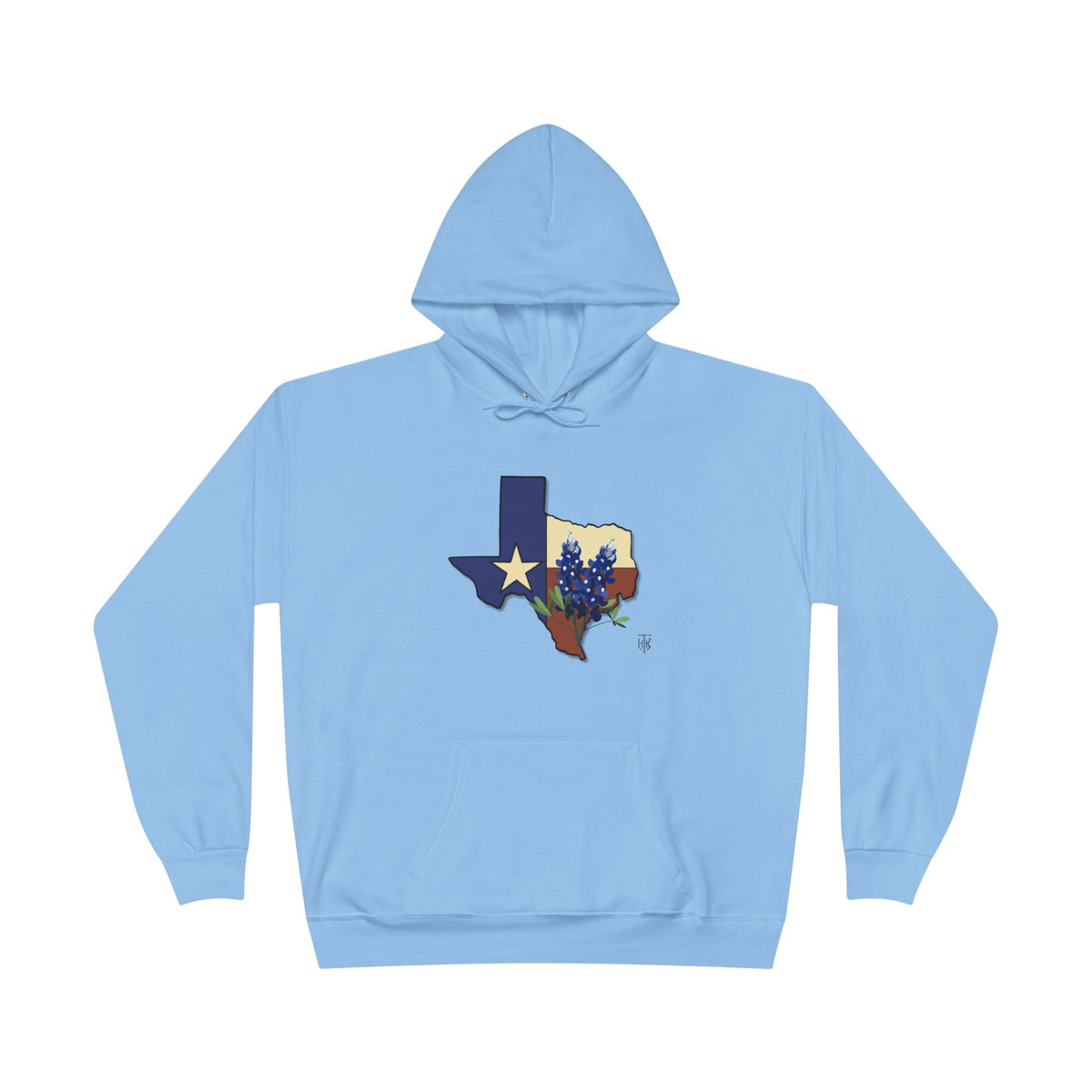 Texas State Hoodie with Bluebonnet & Lone Star