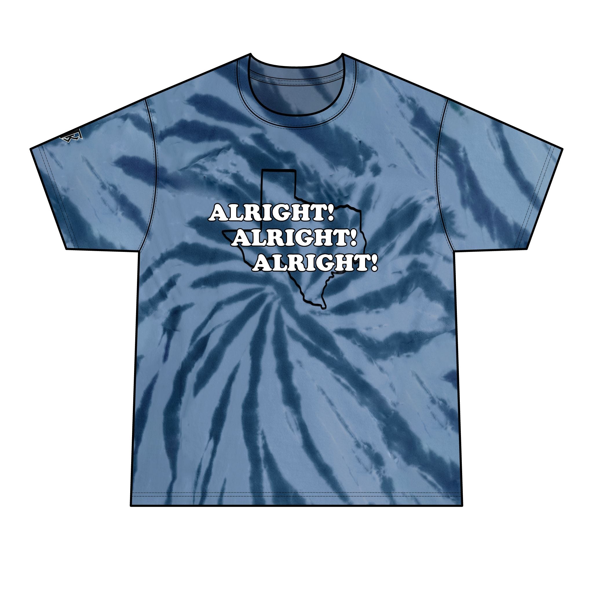 Texas 'Alright! Alright! Alright!' Texas Tie-Dye Tee