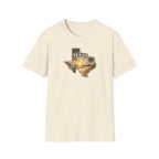 Texas Sunset State Map T-Shirt — Vintage Beach Palm Scenic Tee