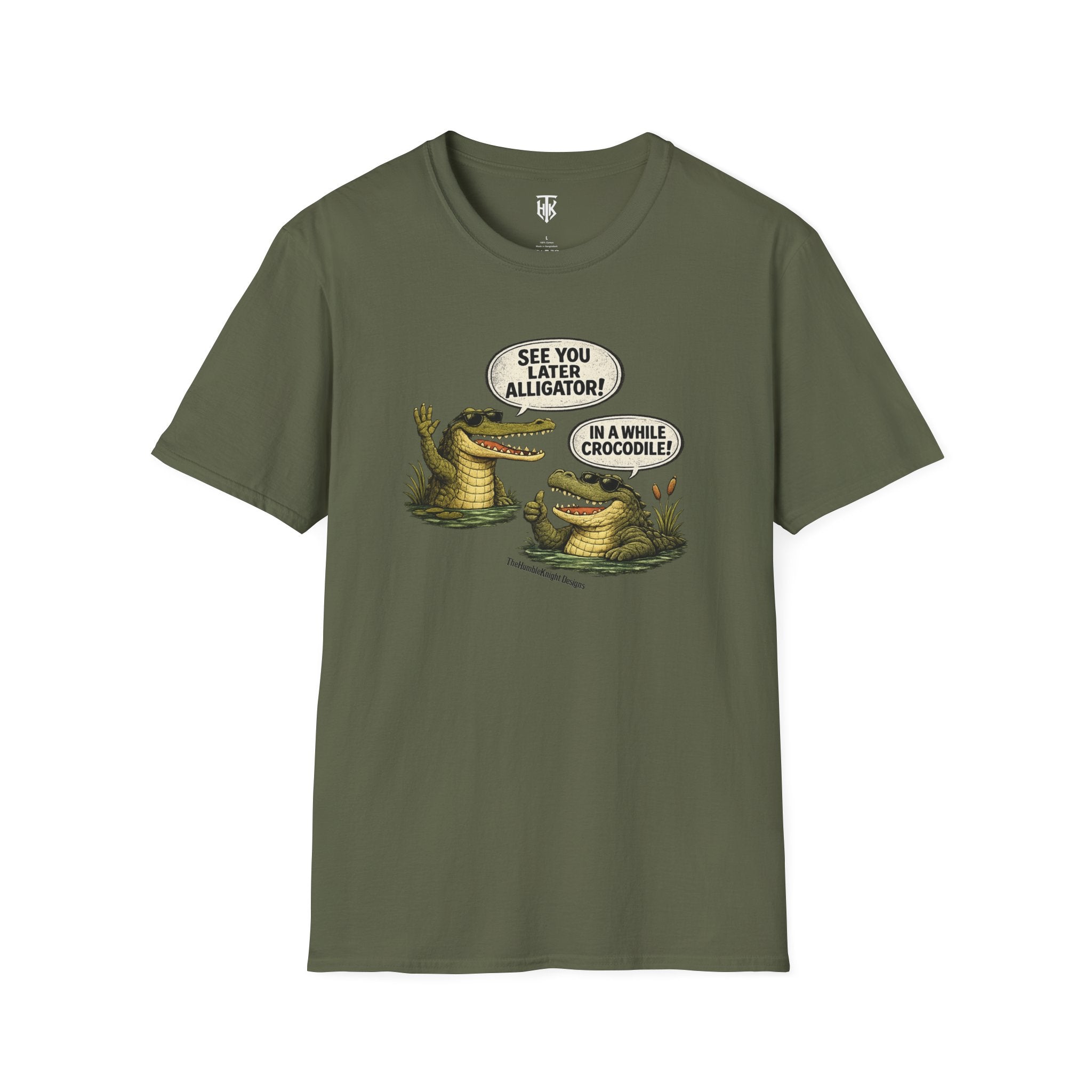 "See You Later Alligator / In A While Crocodile" Retro Graphic Tee