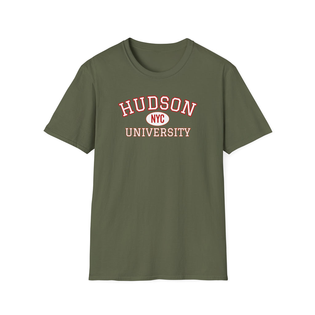 Hudson University NYC T‑Shirt — Vintage Collegiate Crew Tee