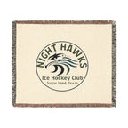 Night Hawks Ice Hockey Club Woven Blanket — Sugar Land Texas Team Throw