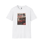 Racing Poster T-Shirt — "Pure Focus. Relentless." Vintage Car Graphic