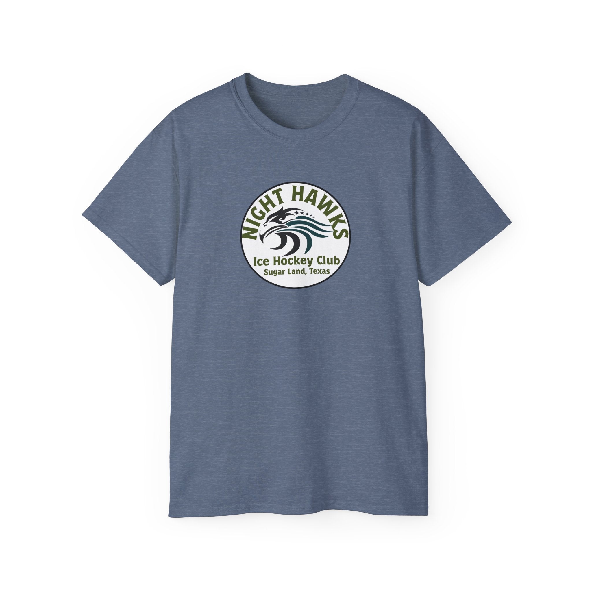 Night Hawks Ice Hockey Club Tee — Sugar Land, Texas Vintage Logo