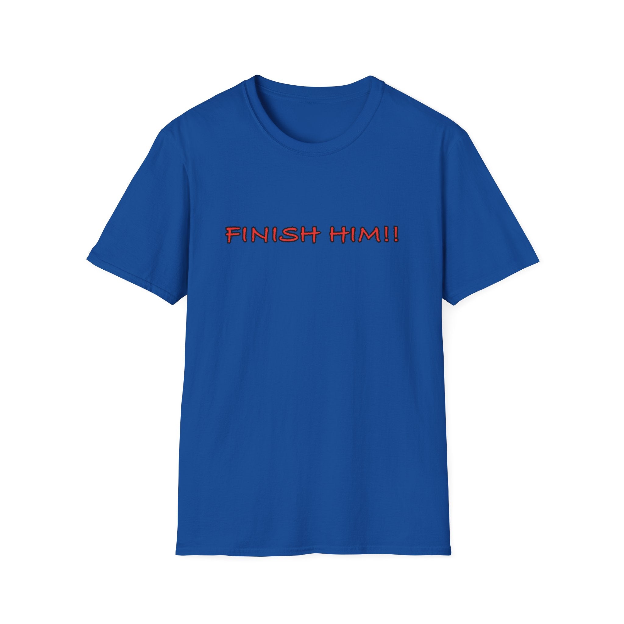 Finish Him! T-Shirt — Retro Gamer Fight Quote Tee