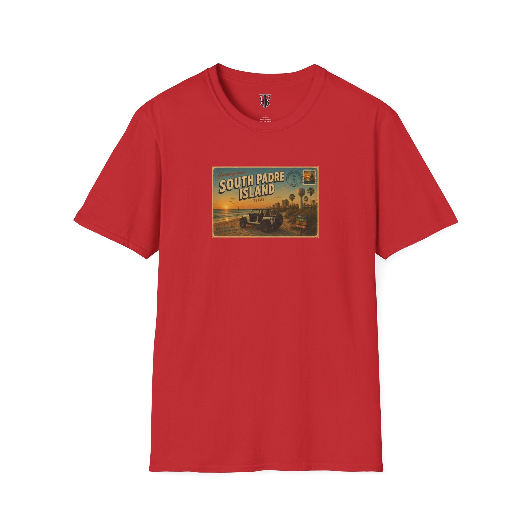 South Padre Island Postcard Vintage Beach T-Shirt