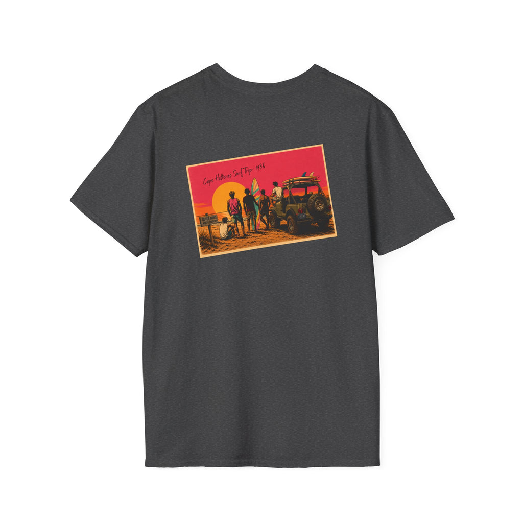 Vintage Surfing-Inspired Casual Tee