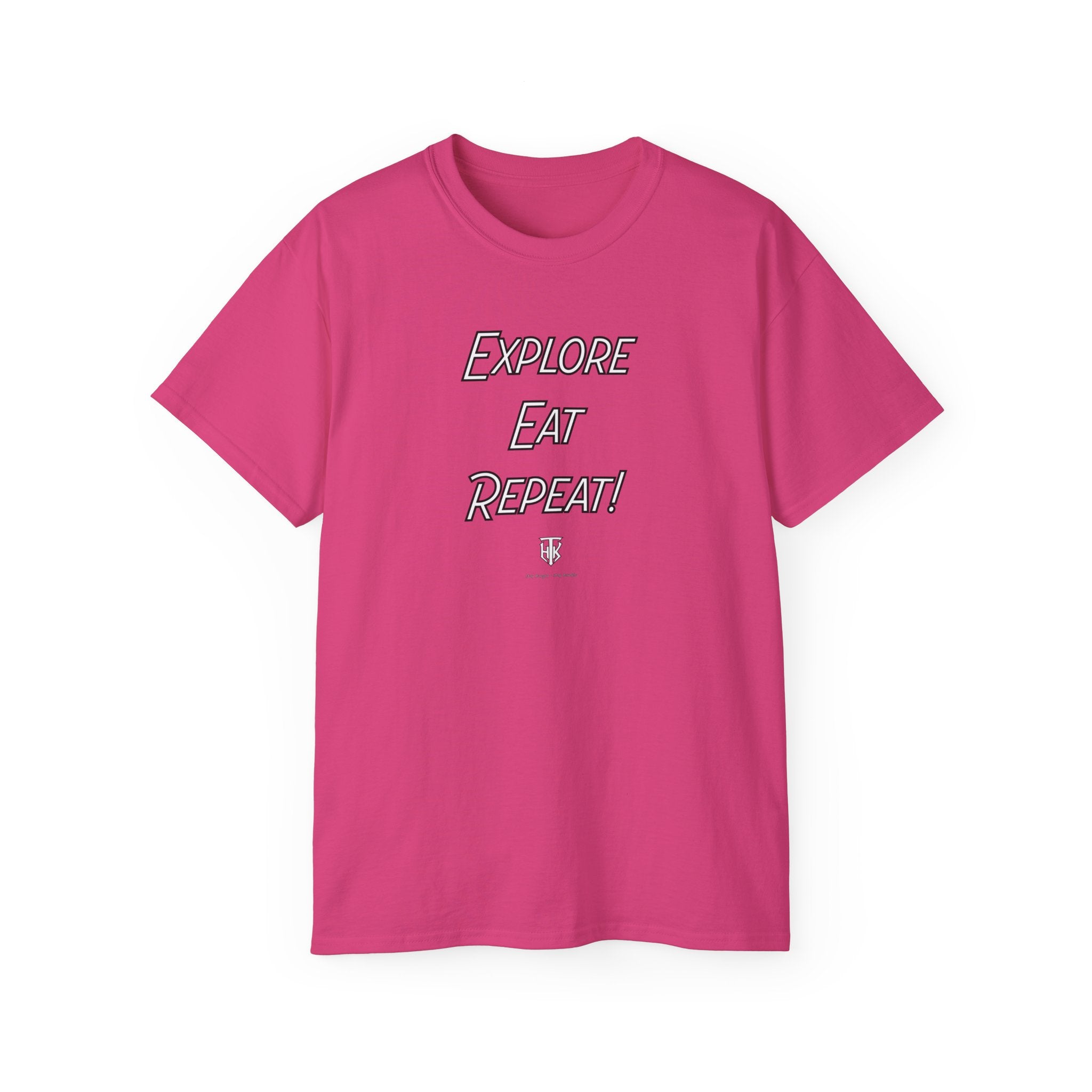 Explore Eat Repeat T-Shirt — Travel & Foodie Tee