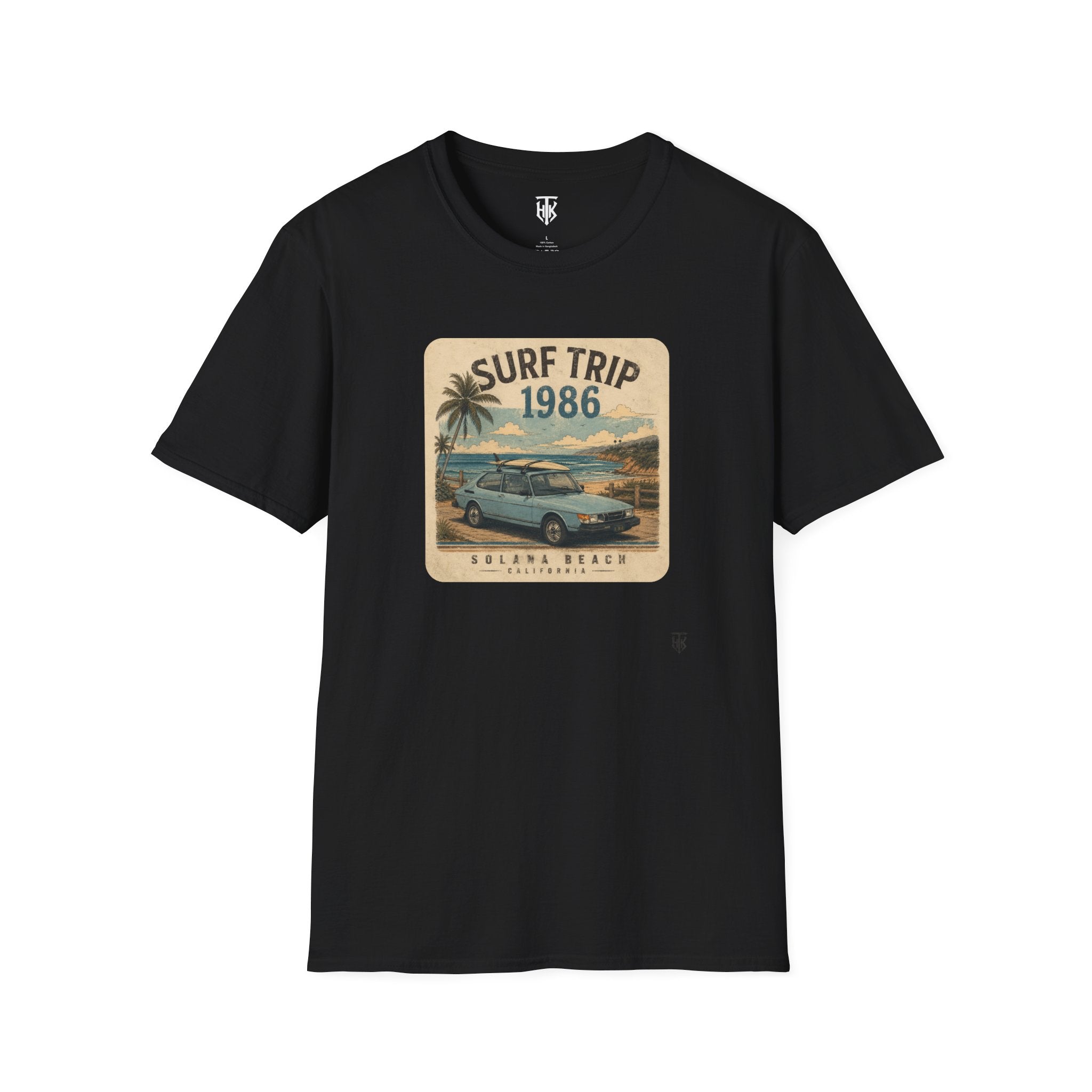 The HumbleKnight Surf Trip 1986 T-Shirt — Vintage Beach Surfboard Retro Vacation Tee