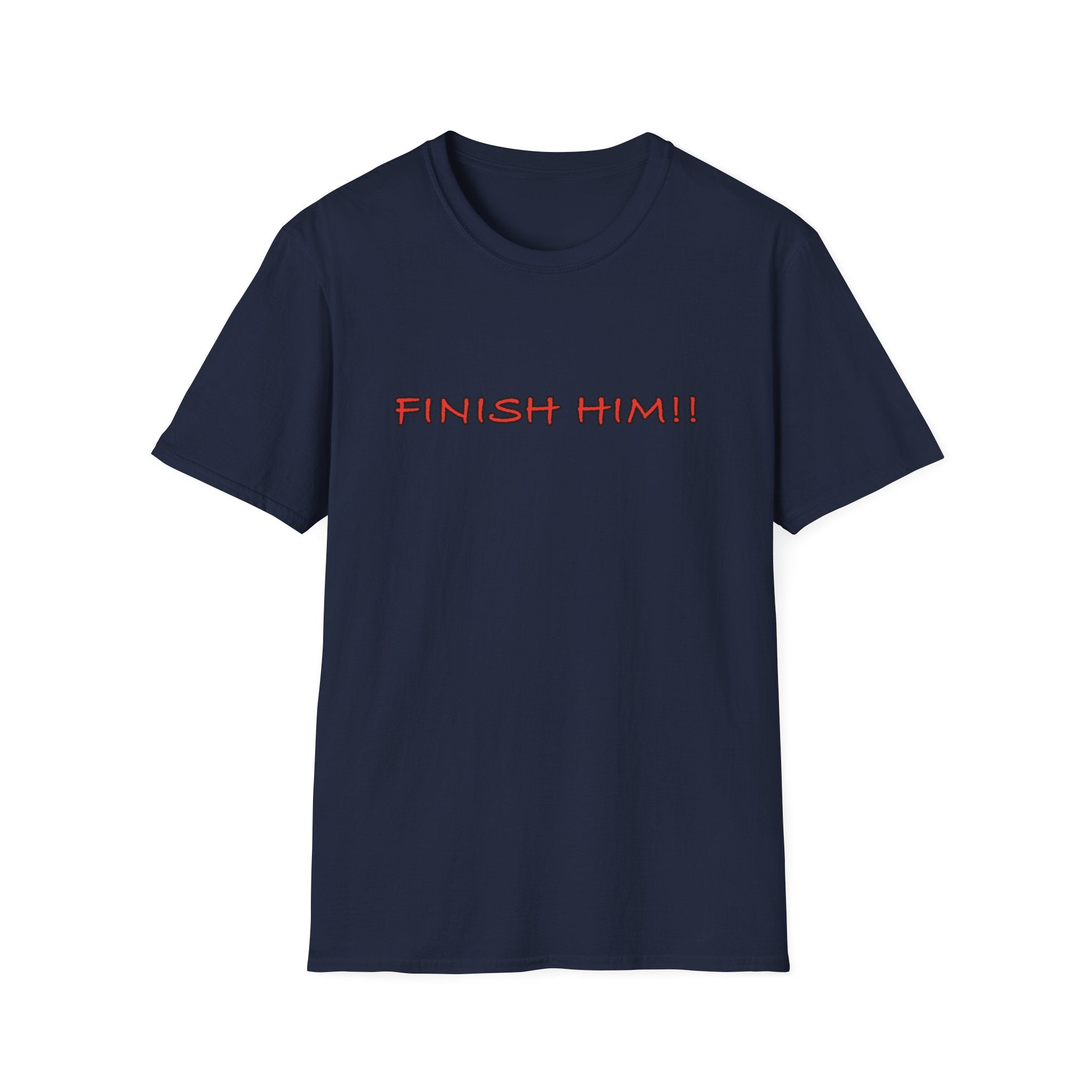 Finish Him! T-Shirt — Retro Gamer Fight Quote Tee