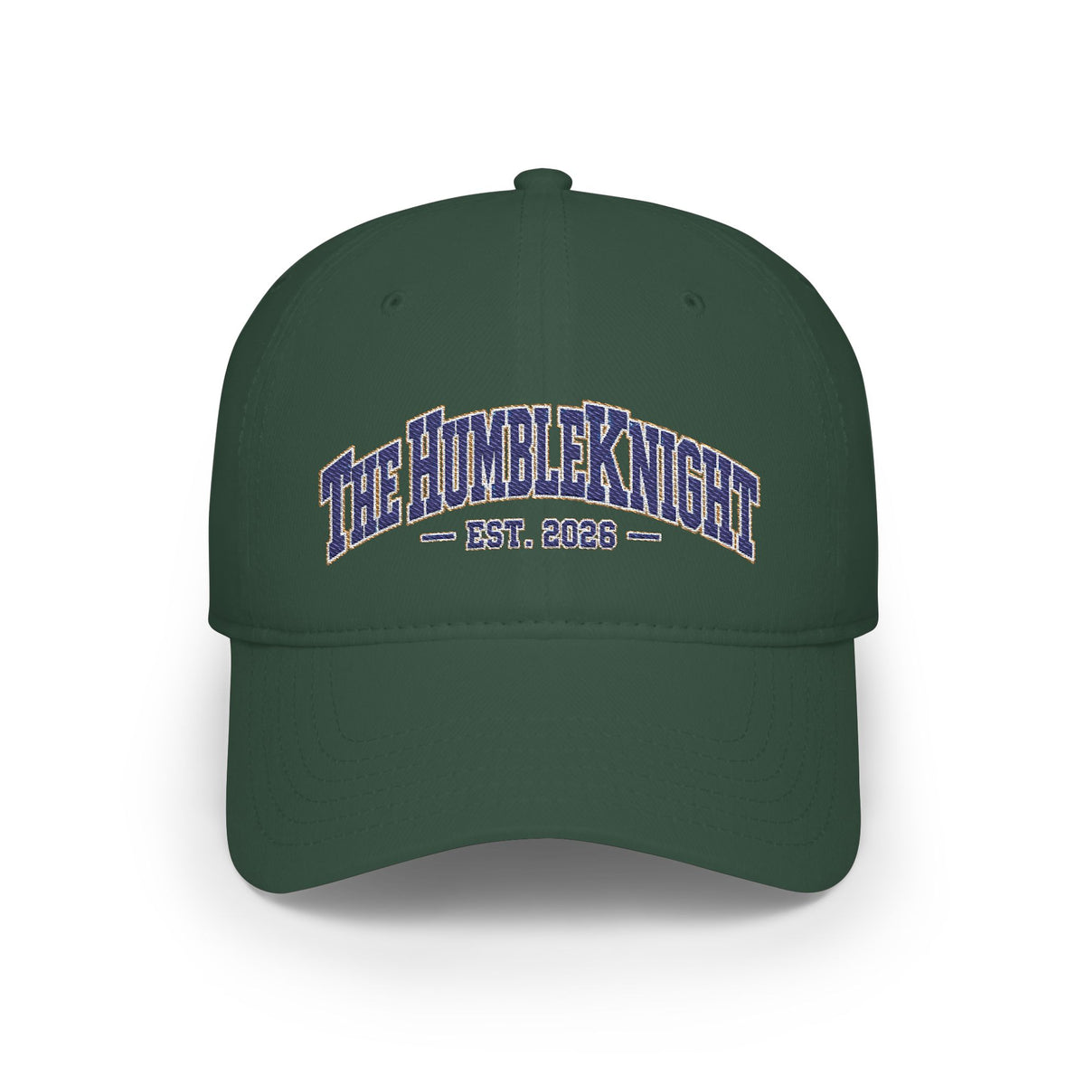 The Humble Knight Embroidered Collegiate Logo Baseball Cap