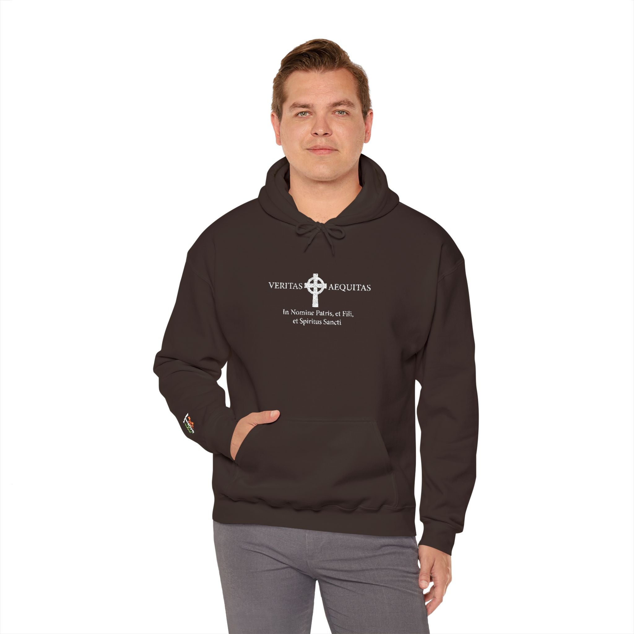 Veritas Aequitas. Embroidered Hoodie