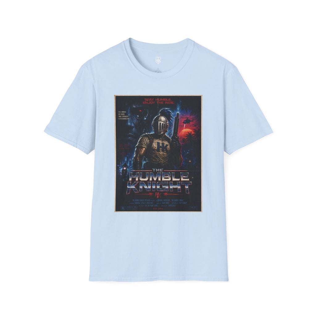 "The Humble Knight" Retro Sci‑Fi Armor Poster Tee
