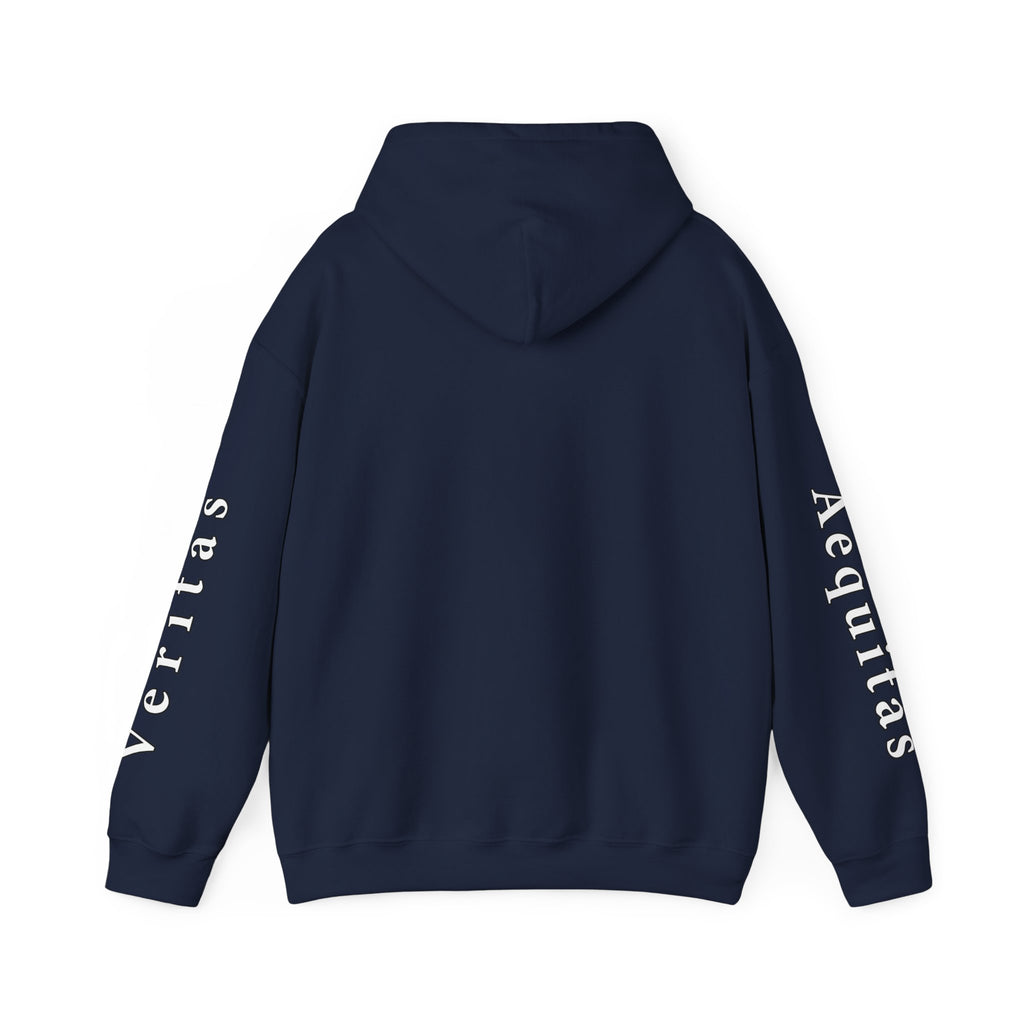 Veritas Aequitas "In Nomine Patris, et Filii, et Spiritus Sancti" Sleeve Scripture Pullover