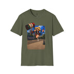 Houston Comic Hero Graphic T-Shirt – Urban Pop Art Tee | Multiple Colors