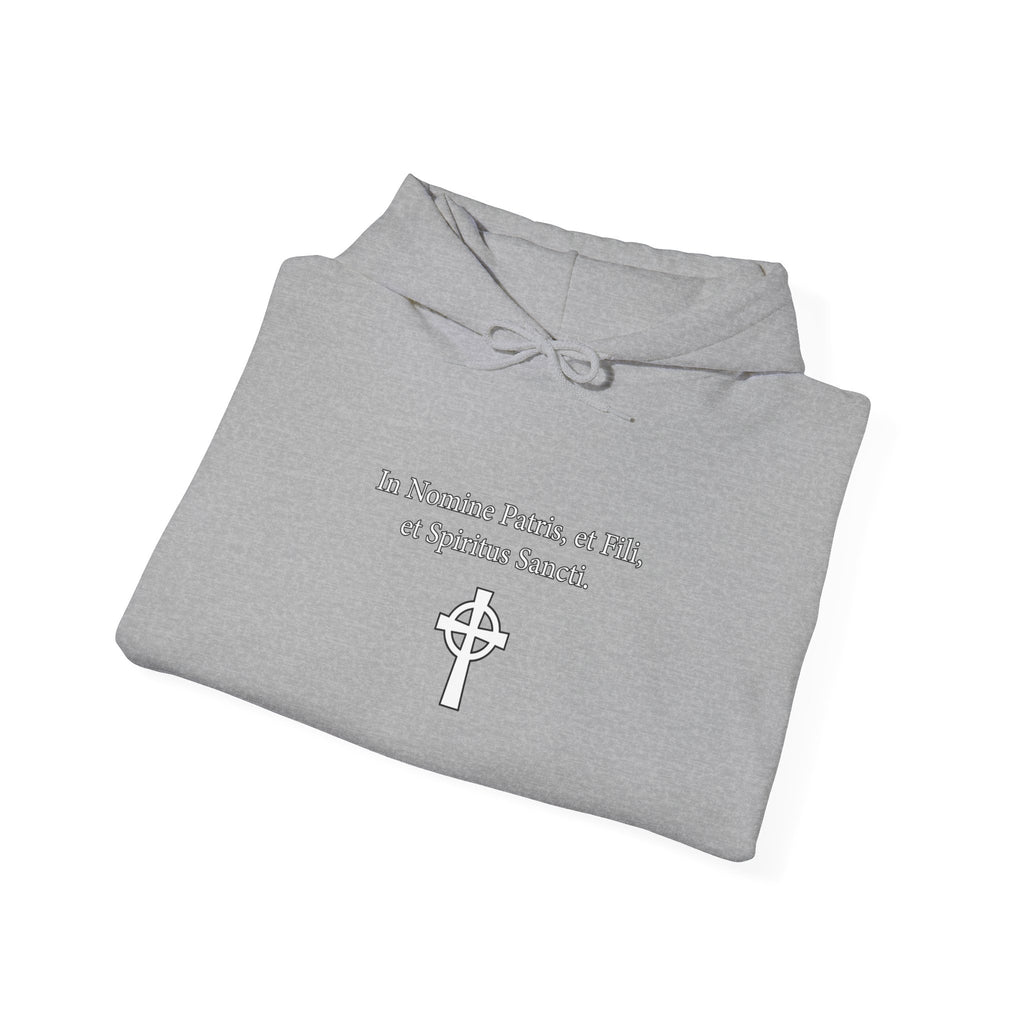 Veritas Aequitas "In Nomine Patris, et Filii, et Spiritus Sancti" Sleeve Scripture Pullover