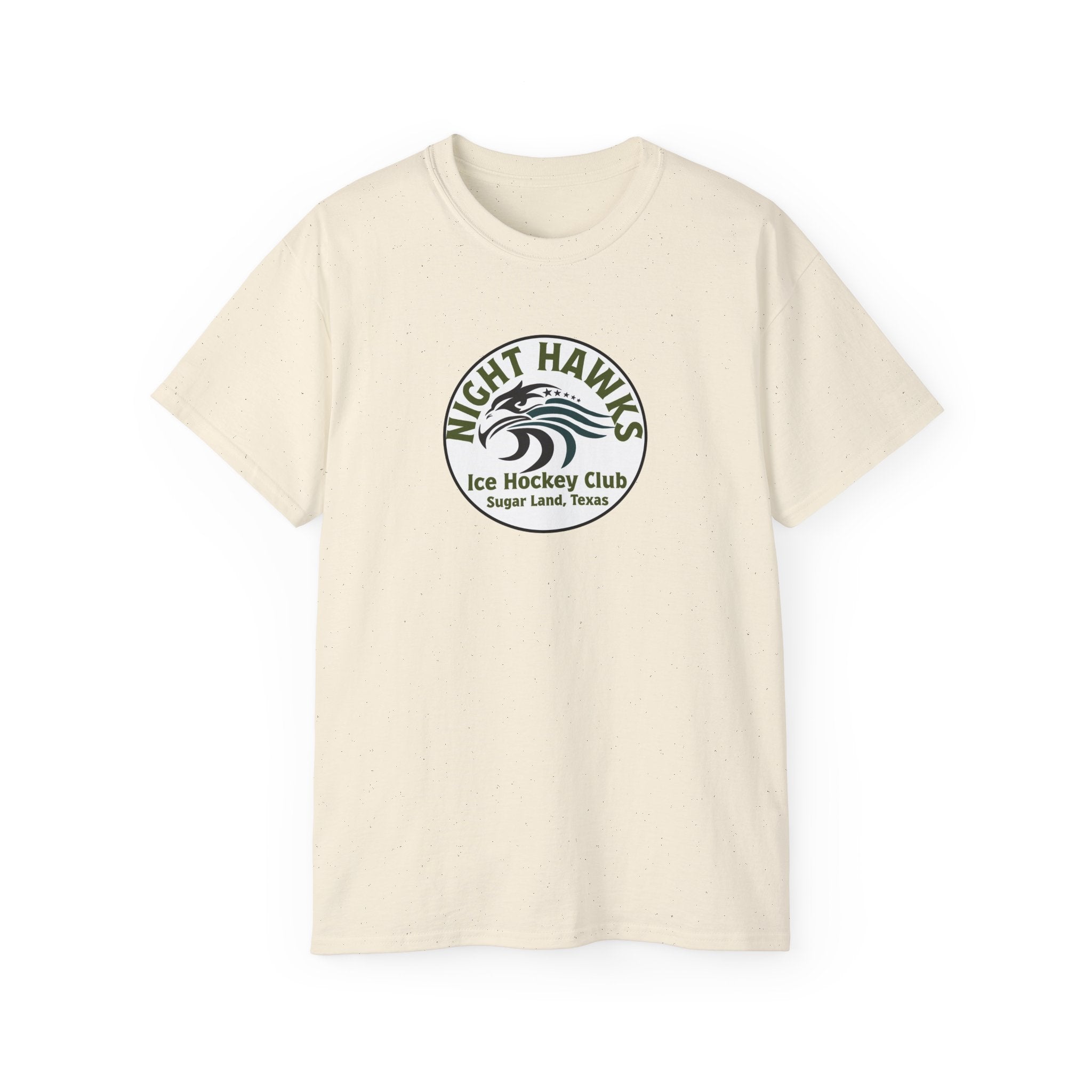 Night Hawks Ice Hockey Club Tee — Sugar Land, Texas Vintage Logo