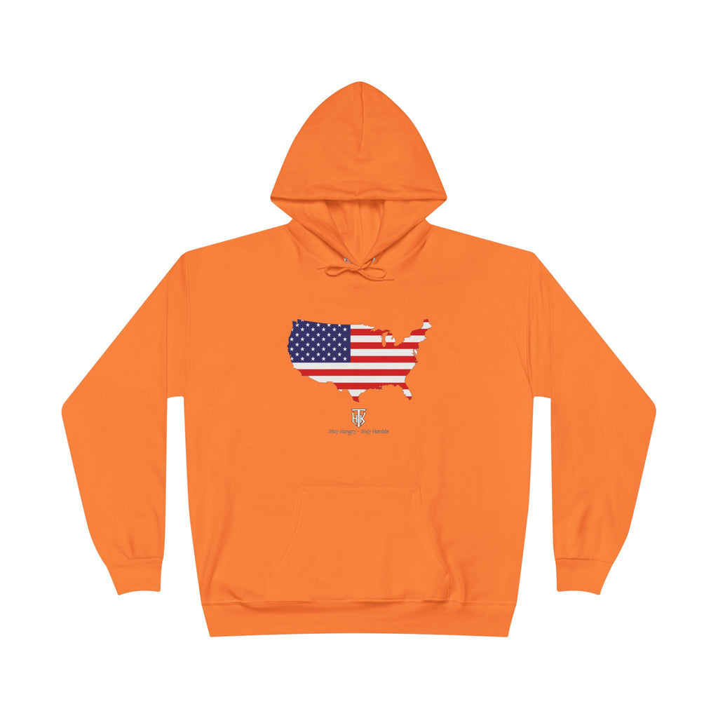 THK American Flag USA Map Hoodie