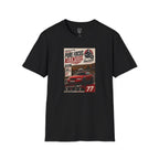 Racing Poster T-Shirt — "Pure Focus. Relentless." Vintage Car Graphic