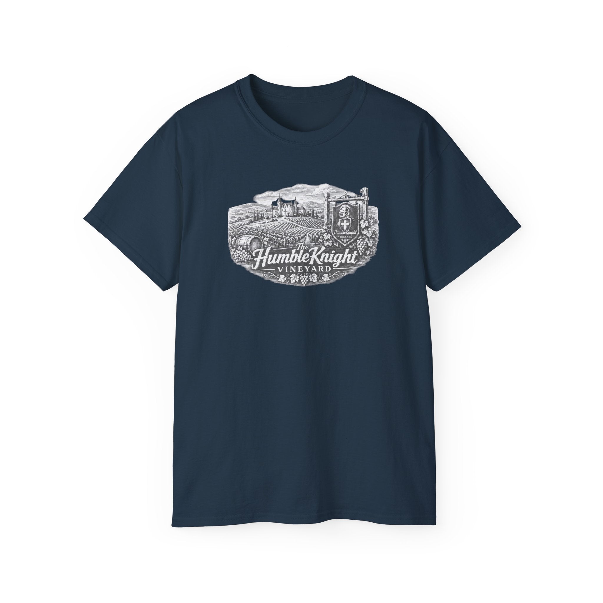 Humble Knight Vineyard Tee — Vintage Winery Graphic T-Shirt