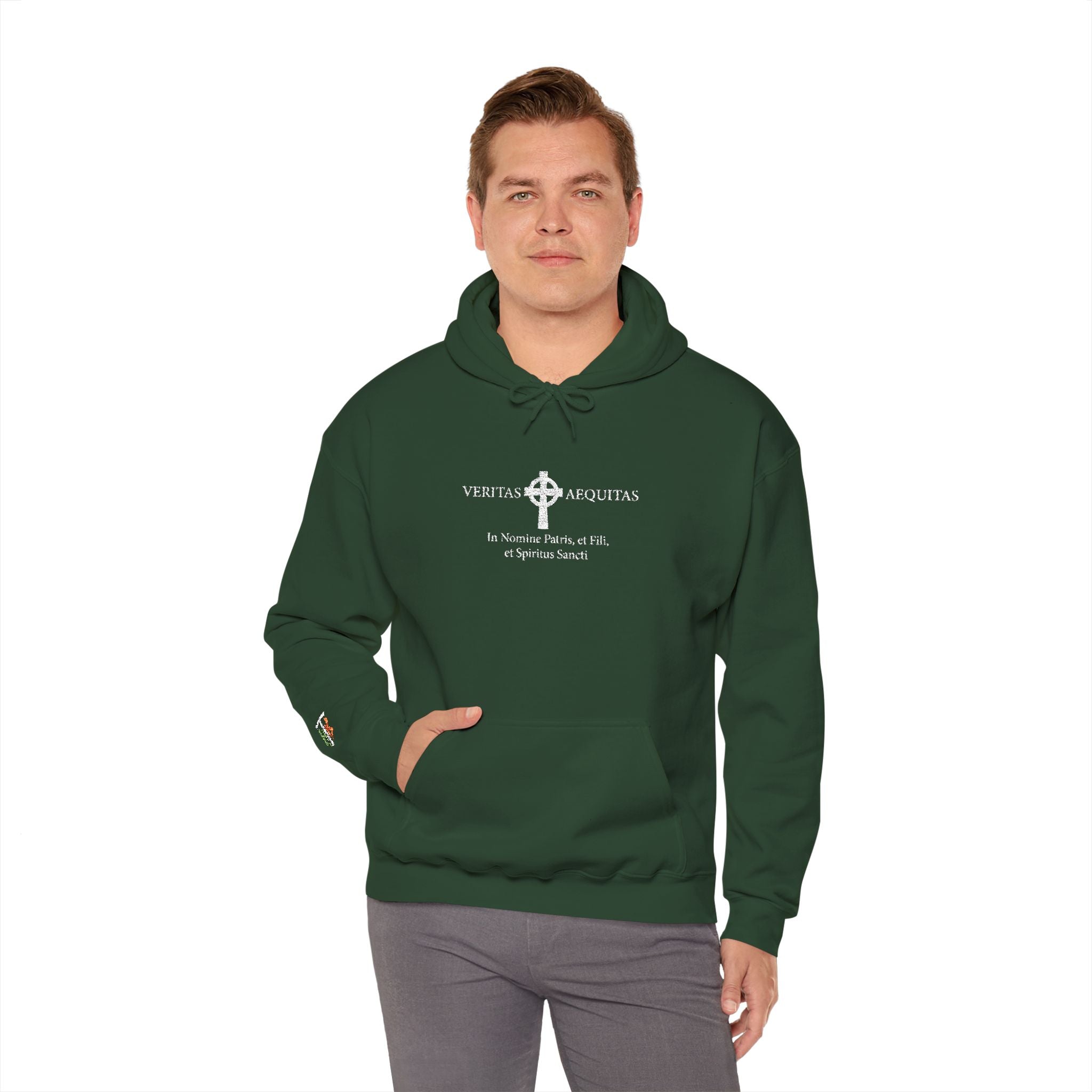 Veritas Aequitas. Embroidered Hoodie