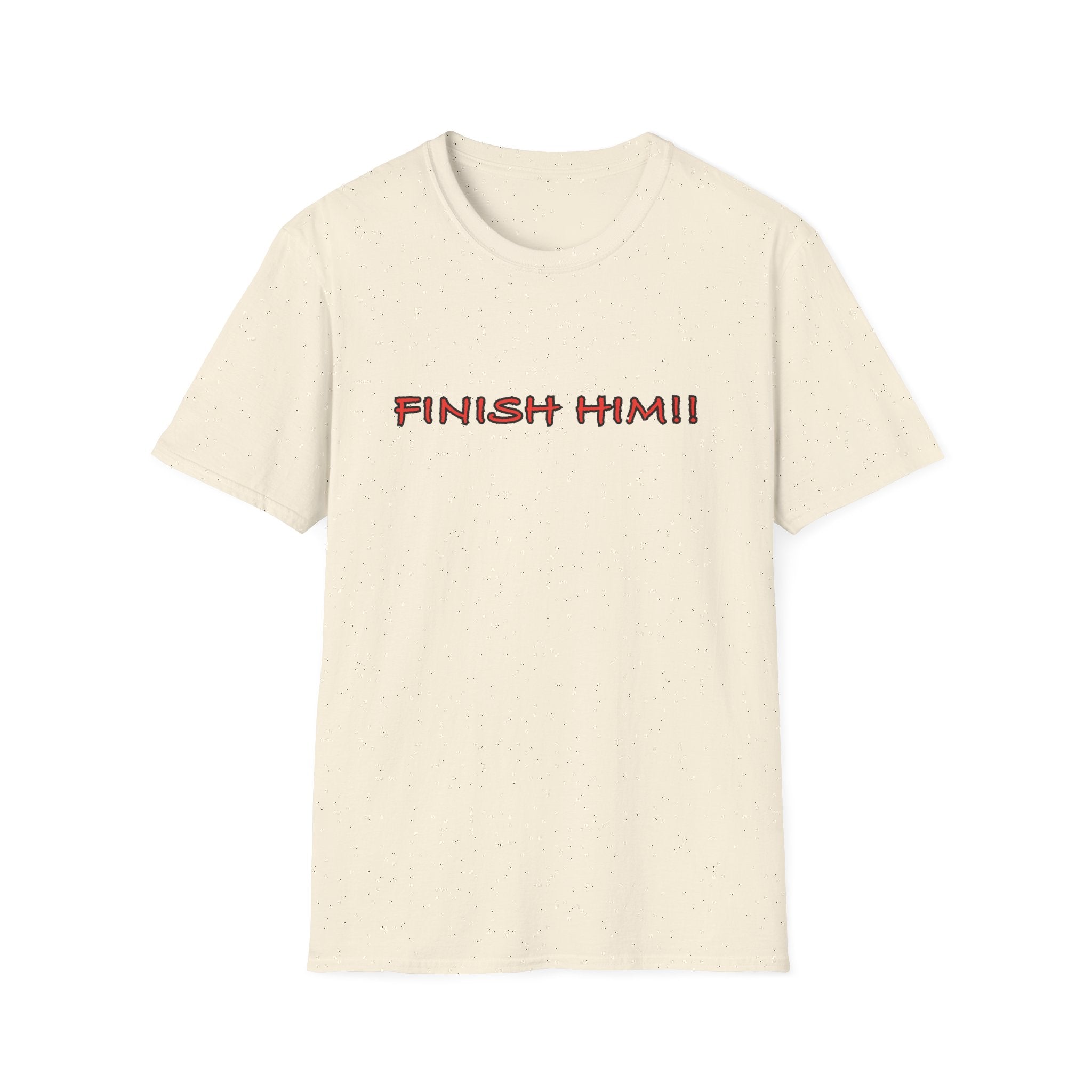 Finish Him! T-Shirt — Retro Gamer Fight Quote Tee