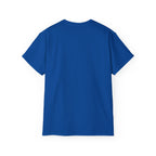 Shield Monogram Tee — Elegant Metallic Initials Graphic T-Shirt