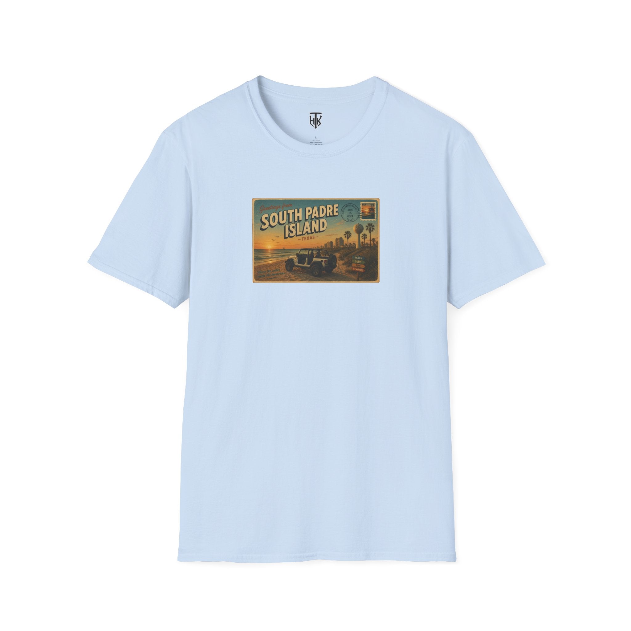 South Padre Island Postcard Vintage Beach T-Shirt