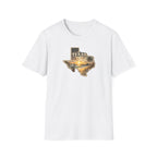 Texas Sunset State Map T-Shirt — Vintage Beach Palm Scenic Tee