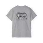 Humble Knight Surf Shop Tee - Vintage Beach Logo Cotton T-Shirt