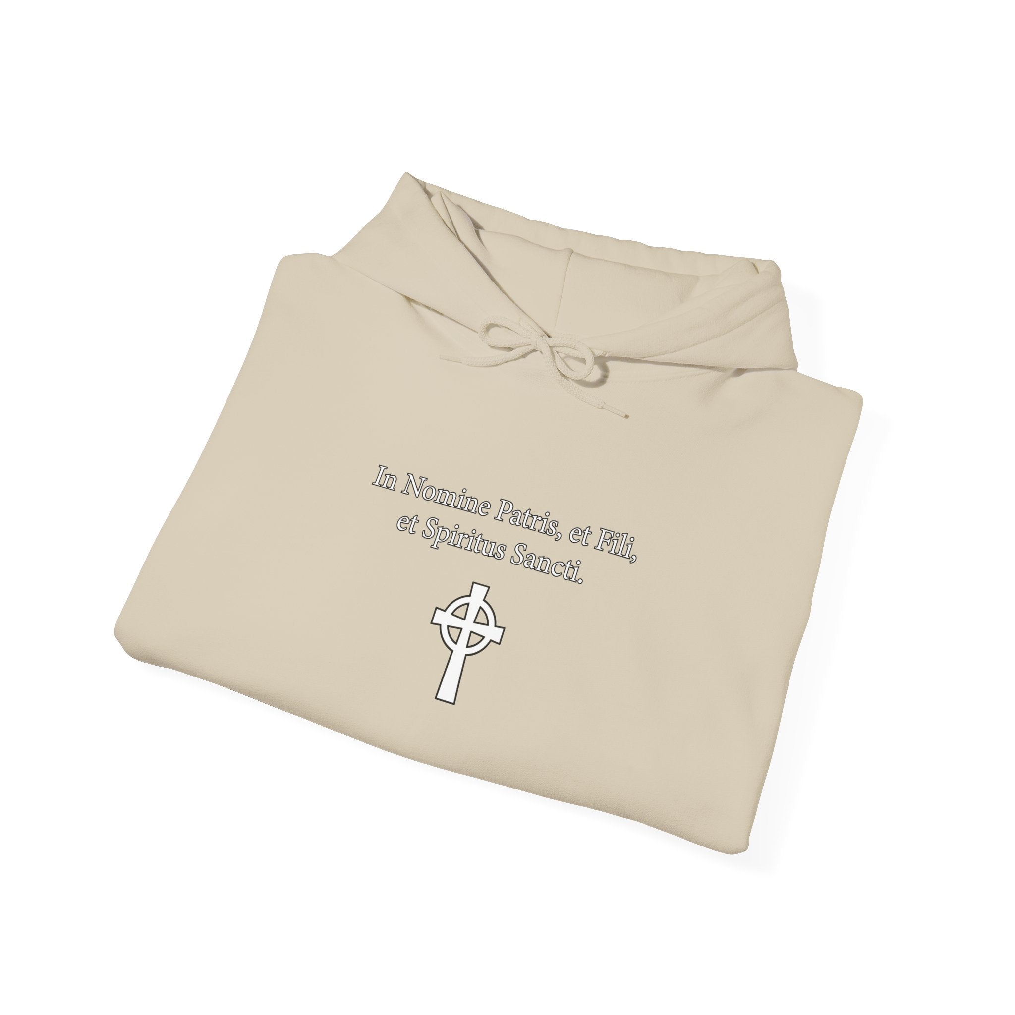 Veritas Aequitas "In Nomine Patris, et Filii, et Spiritus Sancti" Sleeve Scripture Pullover
