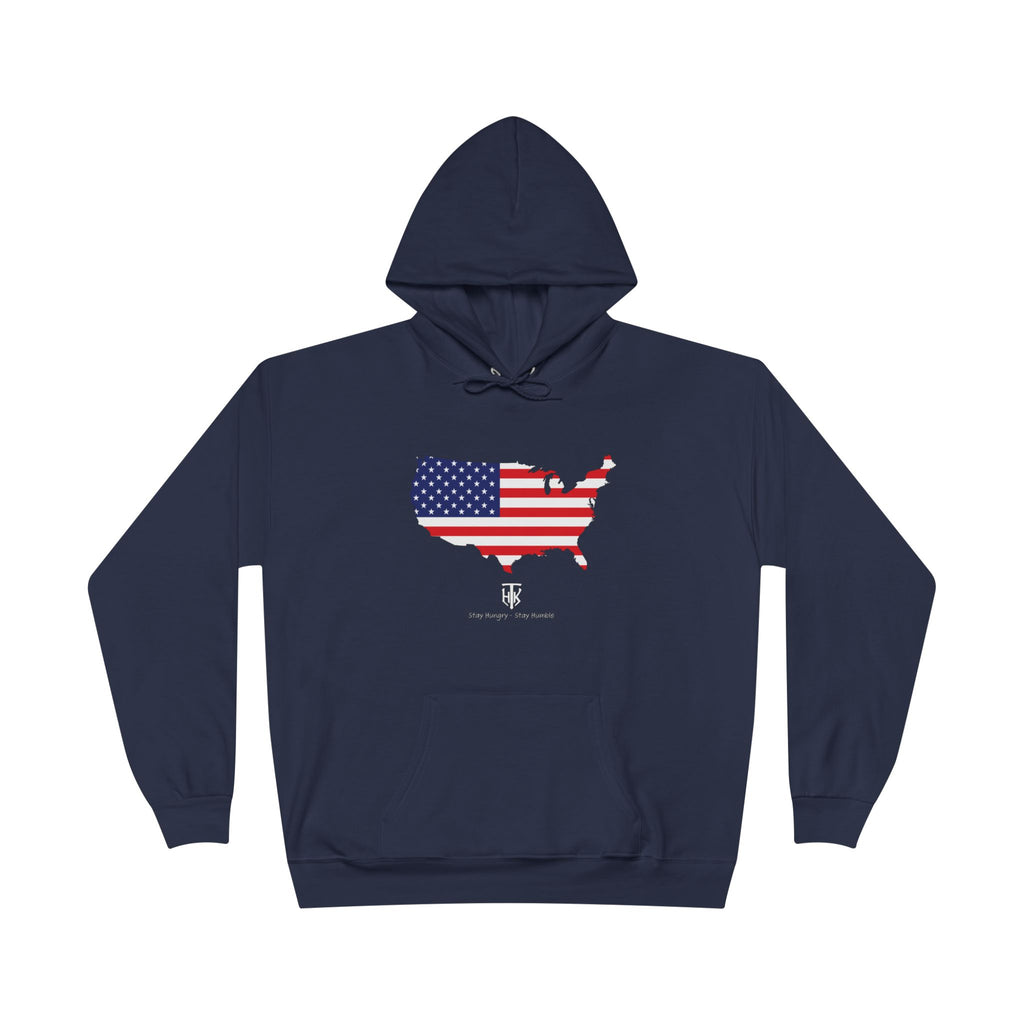 THK American Flag USA Map Hoodie