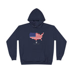 THK American Flag USA Map Hoodie