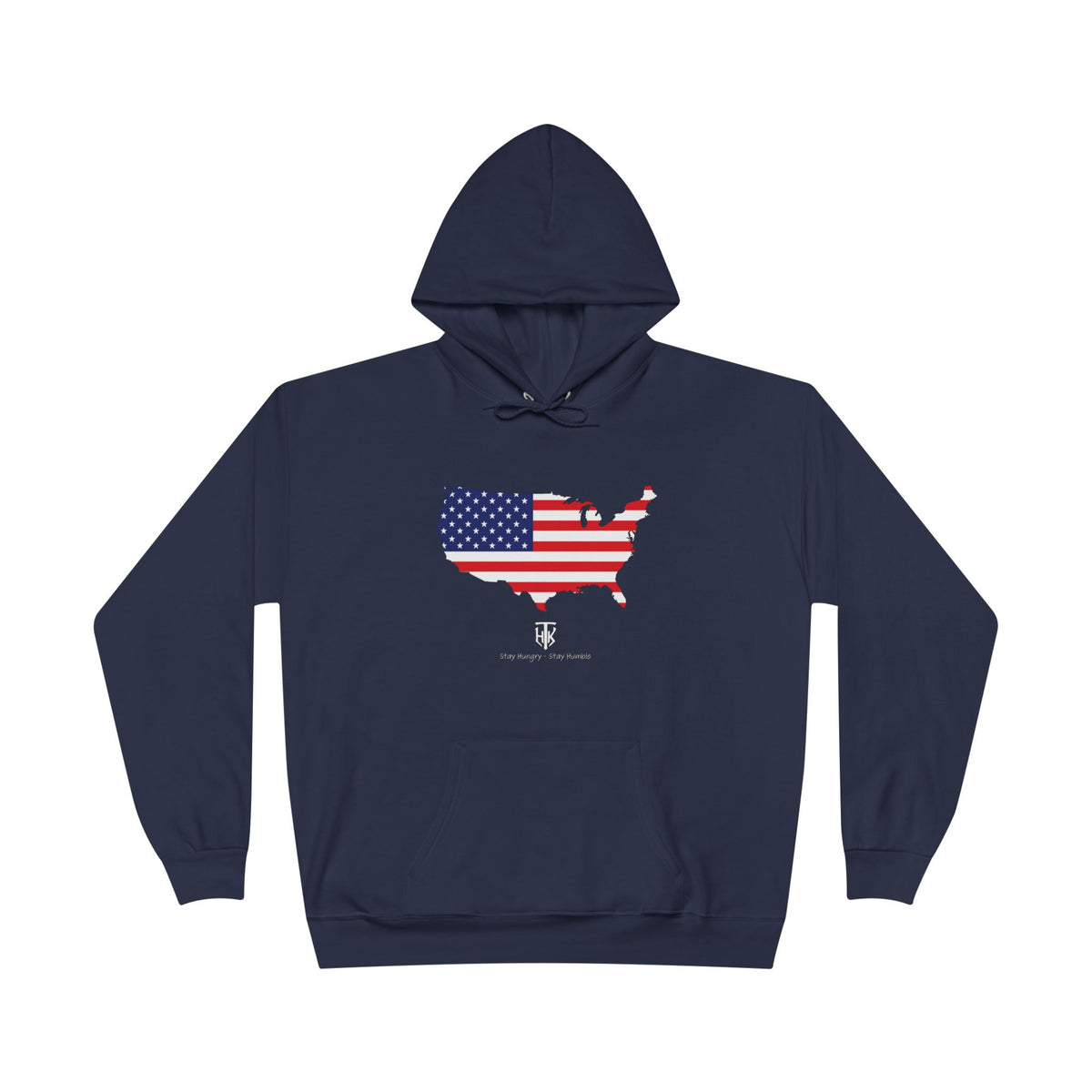 THK American Flag USA Map Hoodie