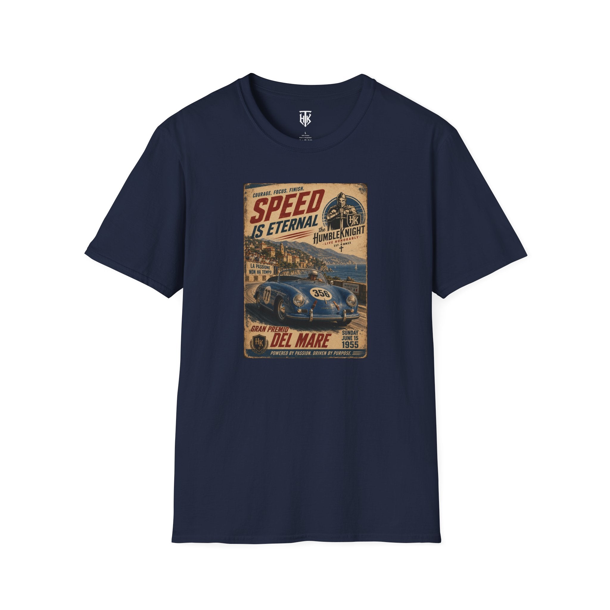 Vintage Racing T-Shirt — "Speed Is Eternal" Retro Race Car Tee