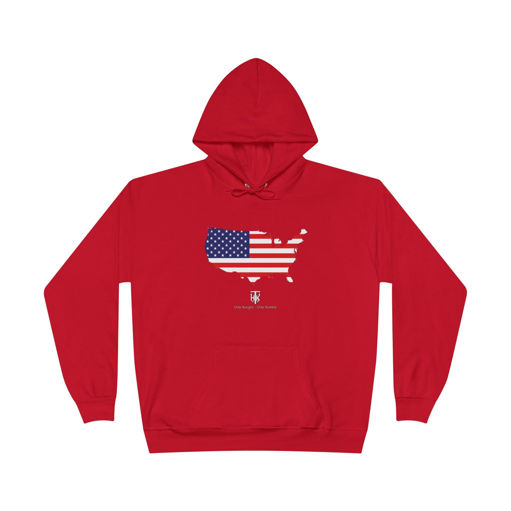 THK American Flag USA Map Hoodie