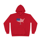 THK American Flag USA Map Hoodie
