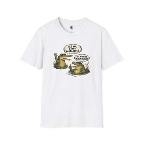 "See You Later Alligator / In A While Crocodile" Retro Graphic Tee