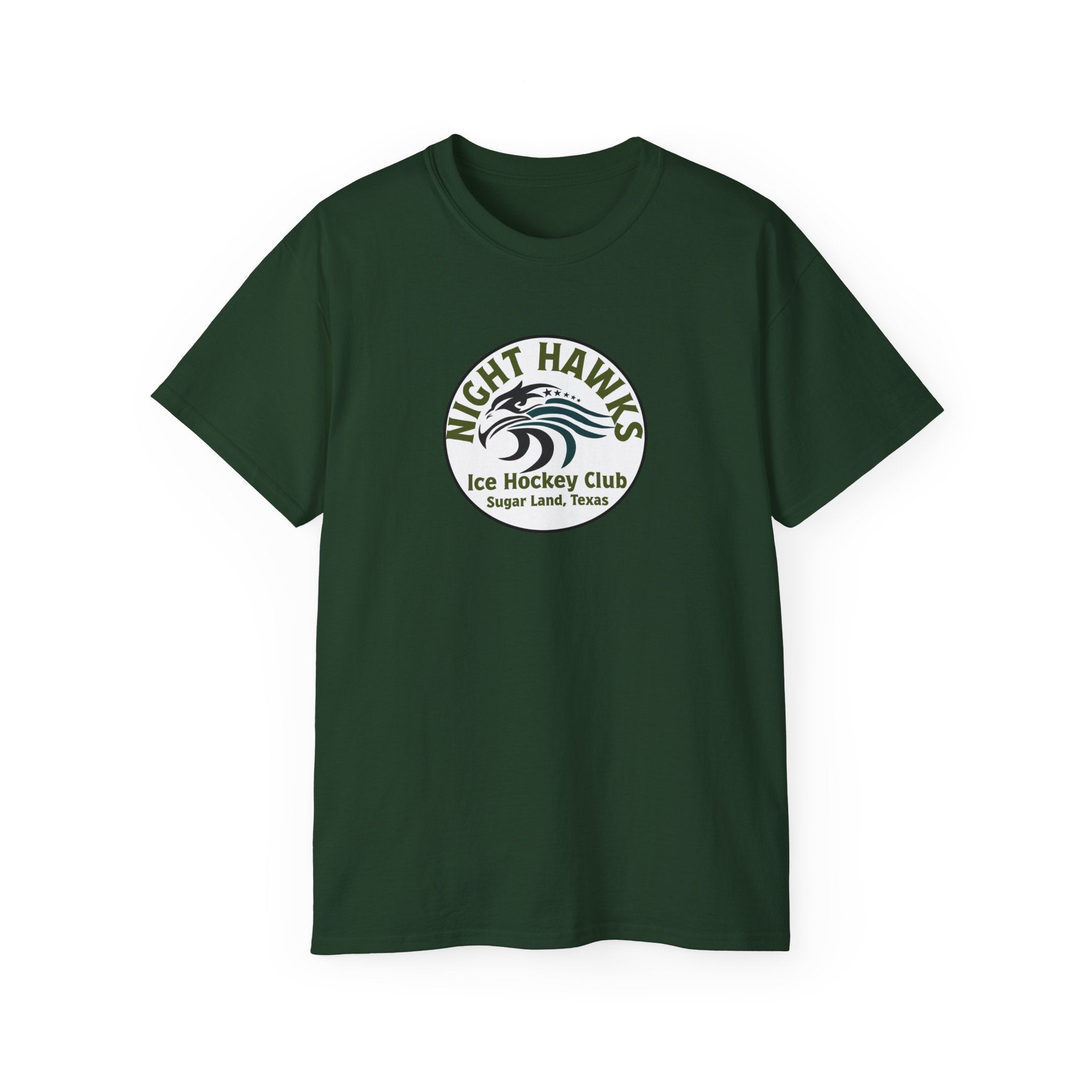 Night Hawks Ice Hockey Club Tee — Sugar Land, Texas Vintage Logo
