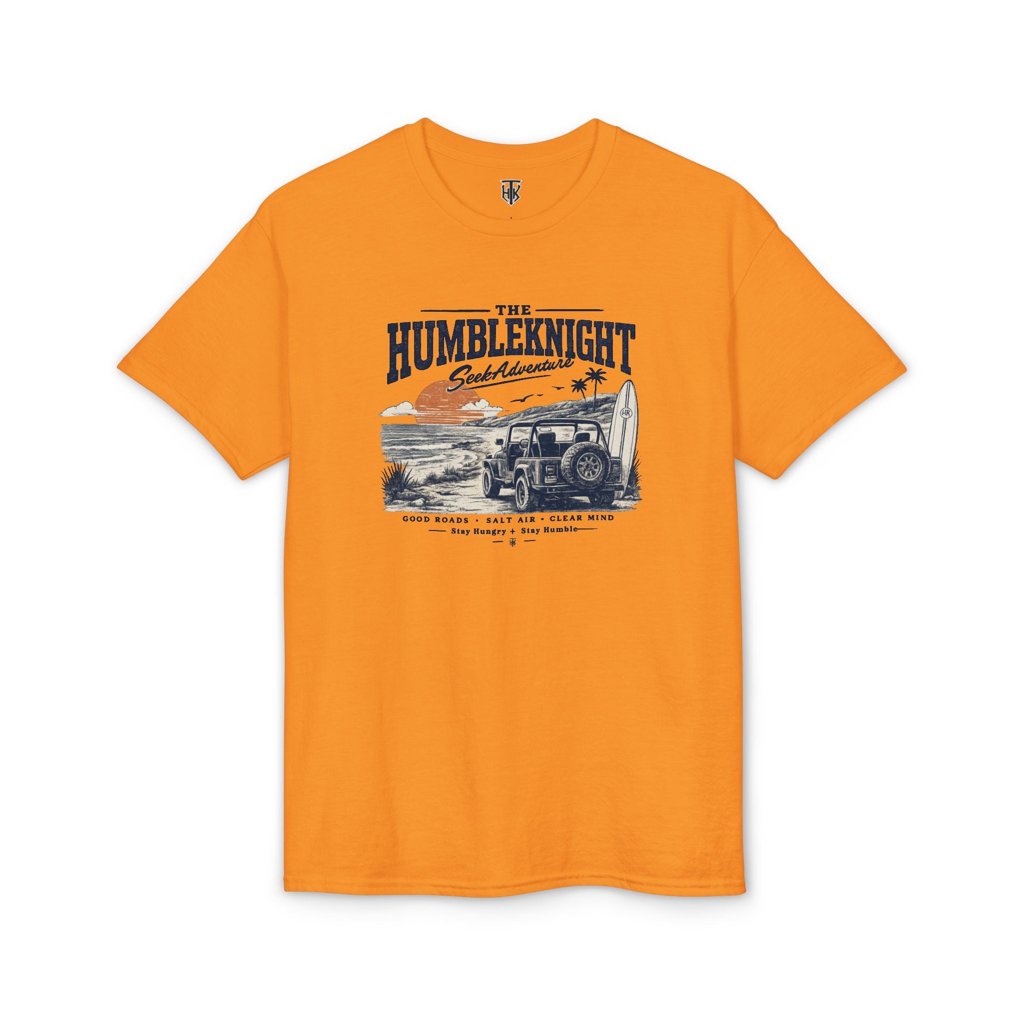 HumbleKnight Surf Jeep T-Shirt — Vintage Beach Adventure Graphic Tee