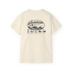 Humble Knight Surf Shop Tee - Vintage Beach Logo Cotton T-Shirt