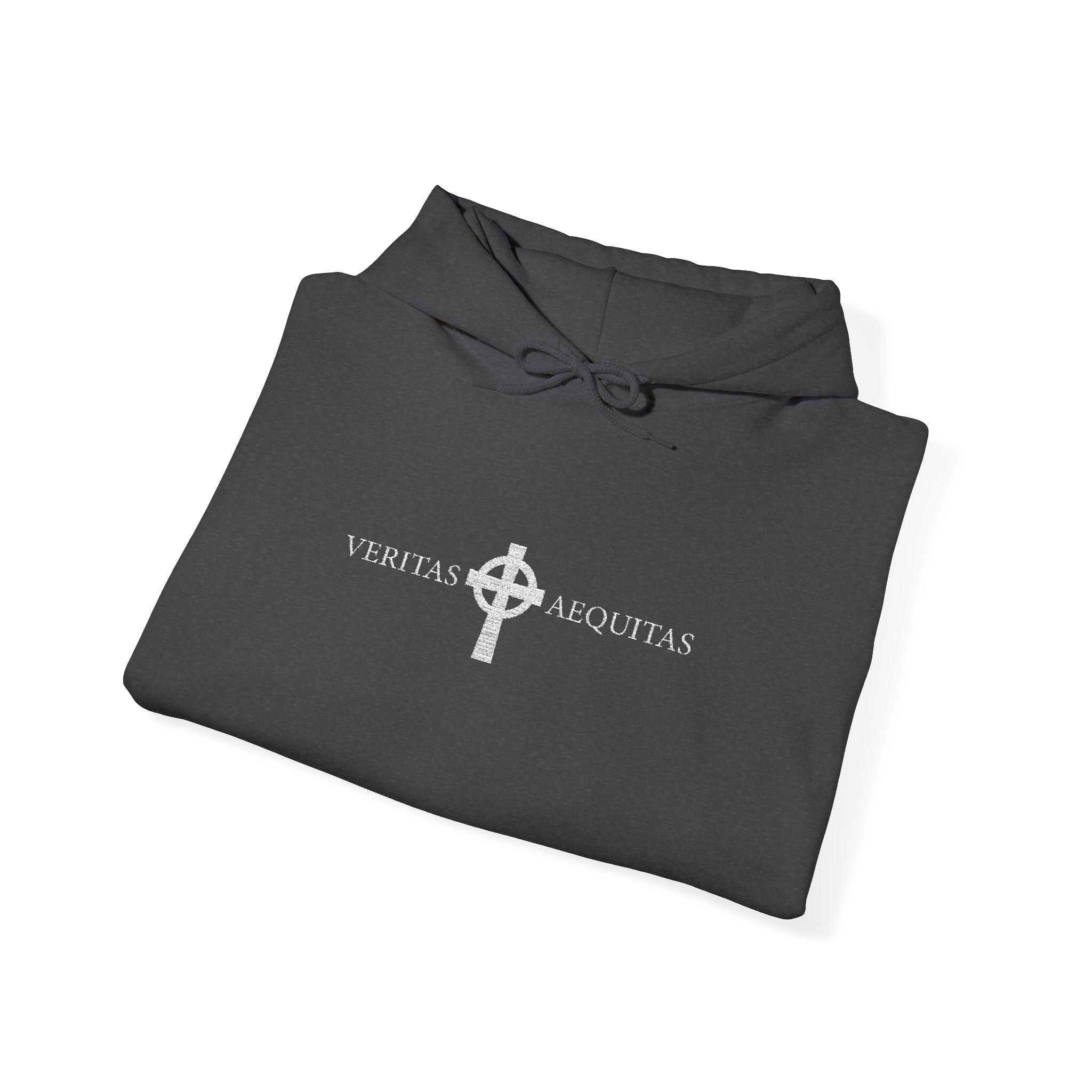 'Veritas Aequitas' Embroidered Streetwear Pullover
