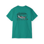 Humble Knight Surf Shop Tee - Vintage Beach Logo Cotton T-Shirt